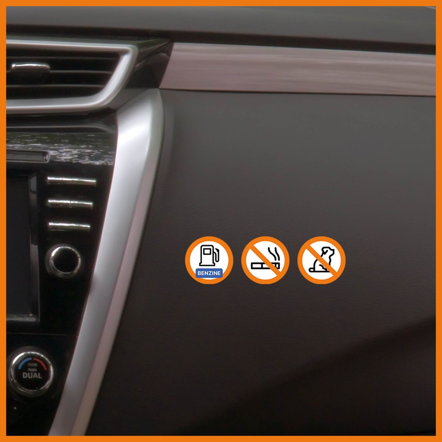 Benzine sticker (5 stuks)