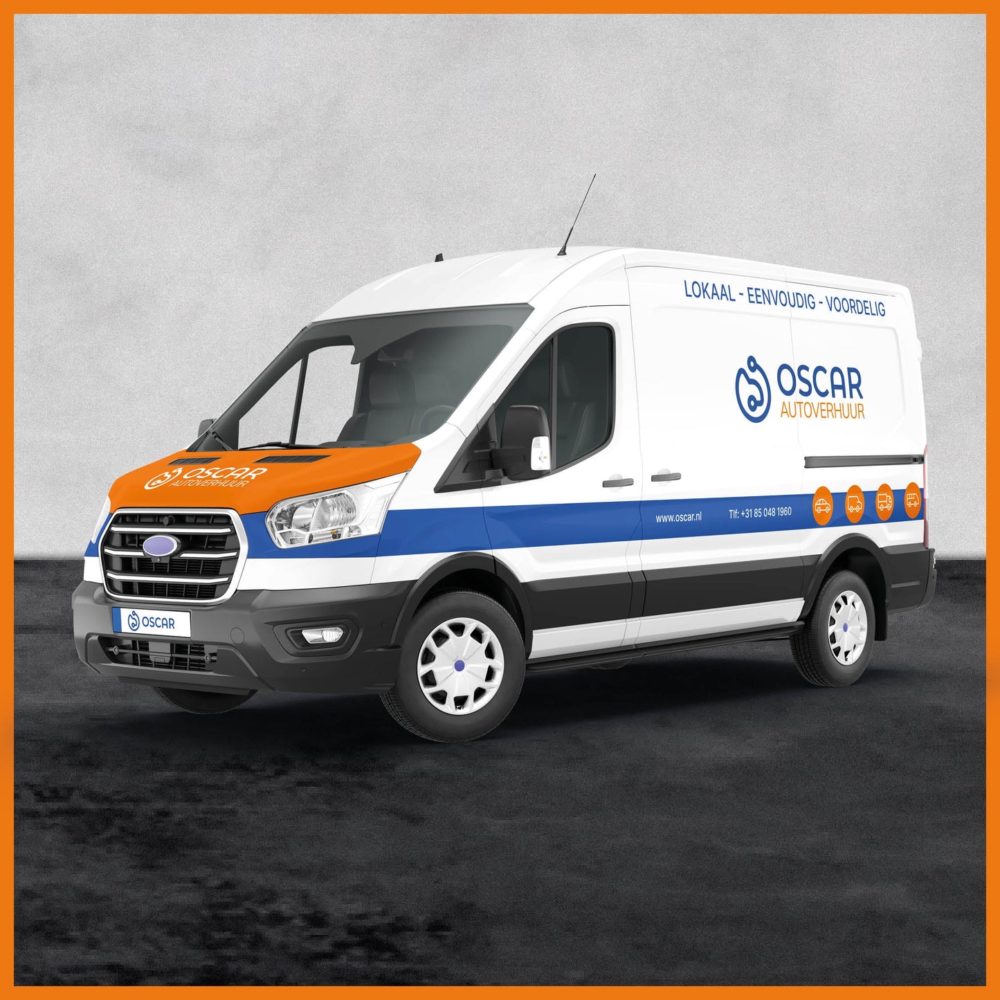 Wrapping grote bestelbus