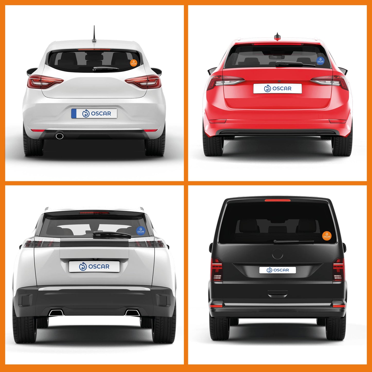 Oscar sticker rond (5 stuks)