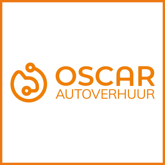 Contoursticker met oranje logo