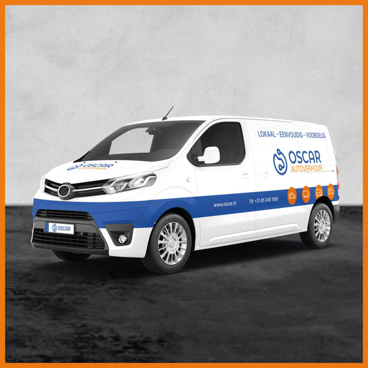 Wrapping middelgrote bestelbus